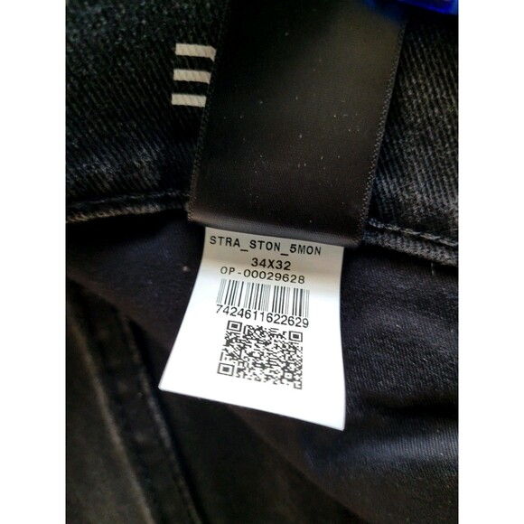 Mott And Bow Mens Straight Leg Stone Gray Jeans 34x32 Classic Loose Denim - Picture 8 of 12